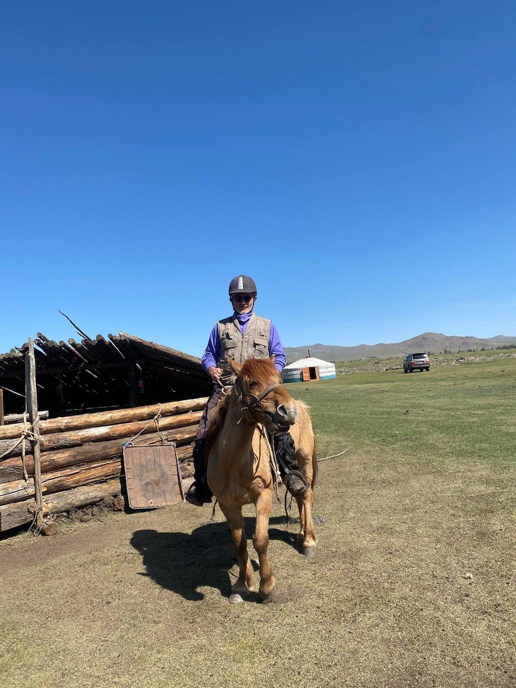 El empresario Sergio Terol, en Mongolia.