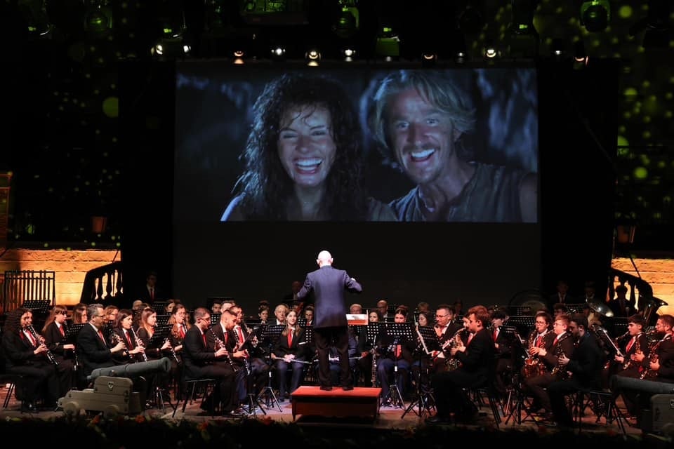 Momento de la interpretación de la Banda de Música ganadora.