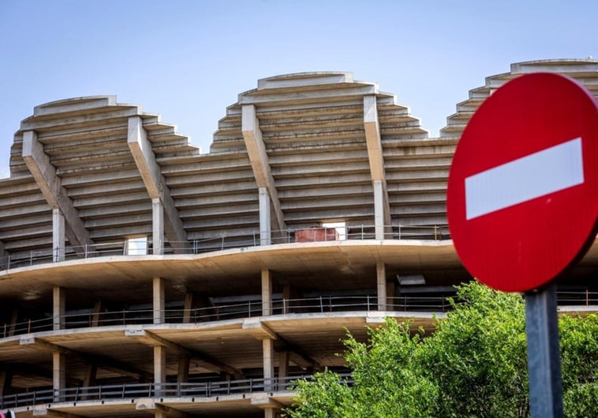 El exterior del nuevo Mestalla.