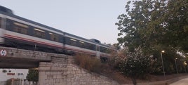 Tren a Alcoi a su paso por Xàtiva.