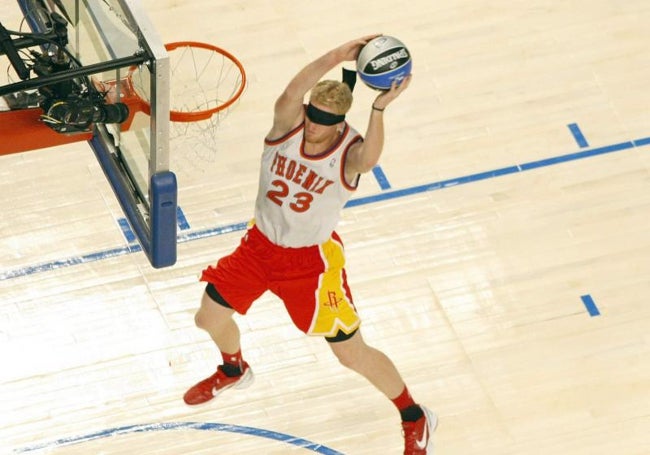 Budinger, durante el concurso de mates de 2012.