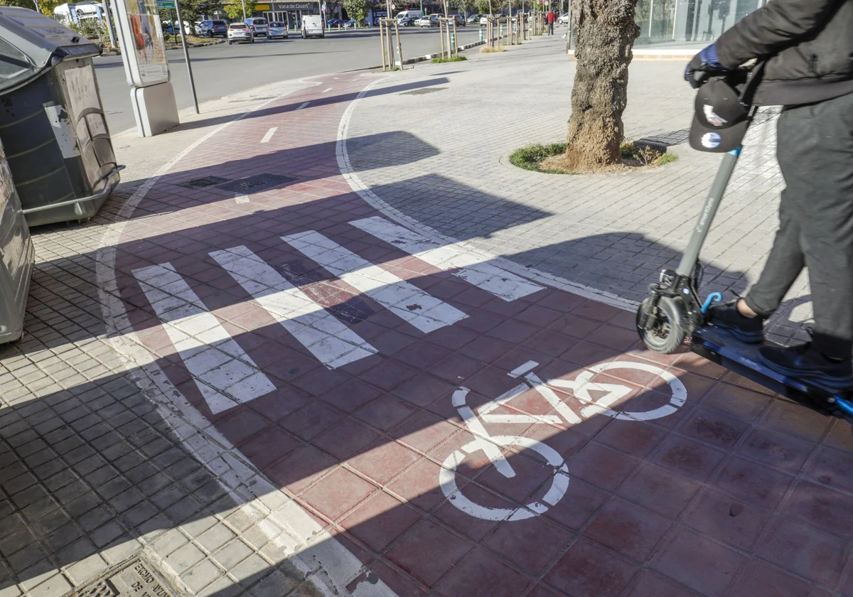 Valencia unirá Pérez Galdós y Vara de Quart con un nuevo carril bici 