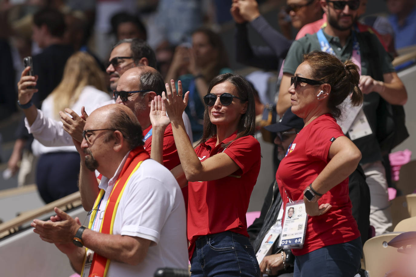 Letizia, la mayor fan de Carlos Alcaraz en París