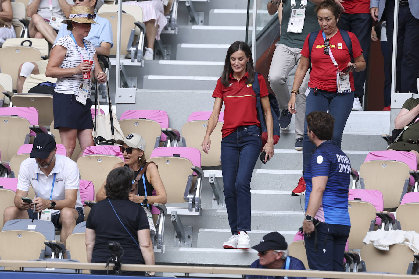 Letizia, la mayor fan de Carlos Alcaraz en París