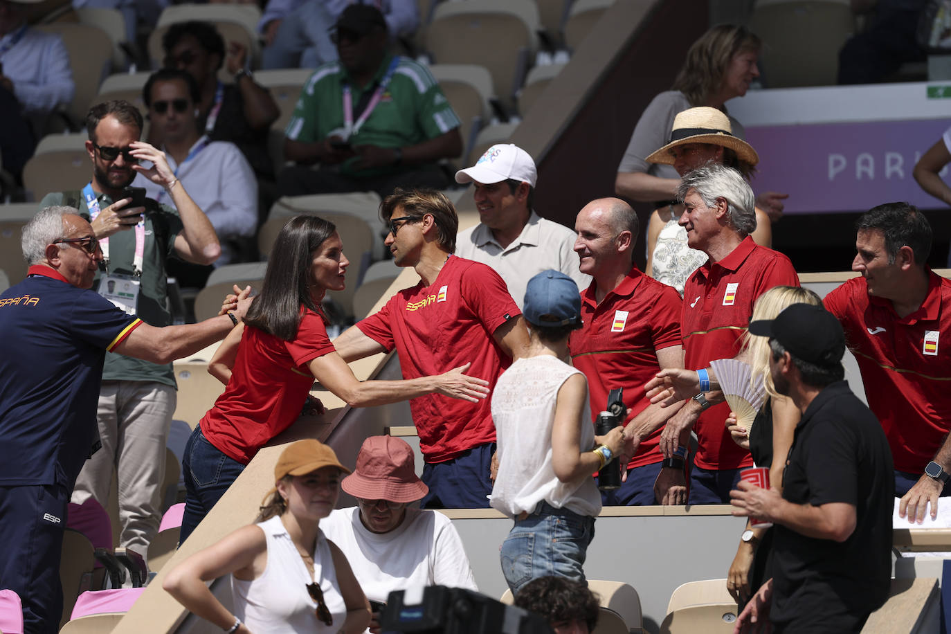 Letizia, la mayor fan de Carlos Alcaraz en París