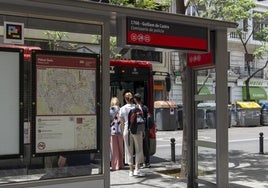 Sala del Sistema de Ayuda a la Explotación (SAE) de la EMT, en Valencia.