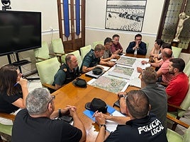 Reunión en el Ayuntamiento de Sueca.