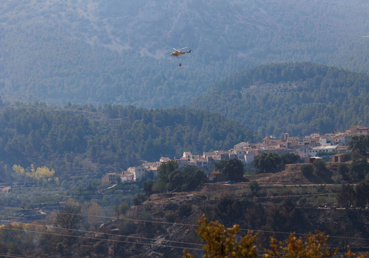 La Guardia Civil atribuye un delito de incendio forestal a dos operarios de Benasau 