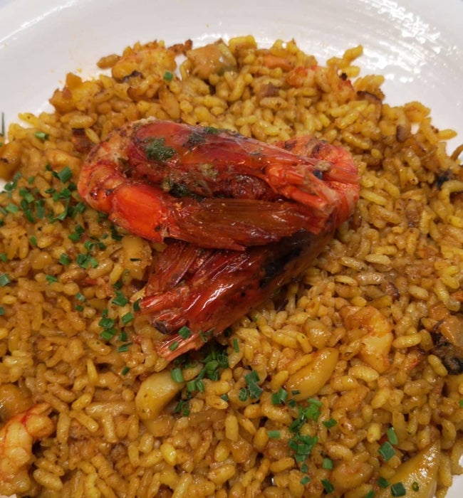 Arroz de mariscos.