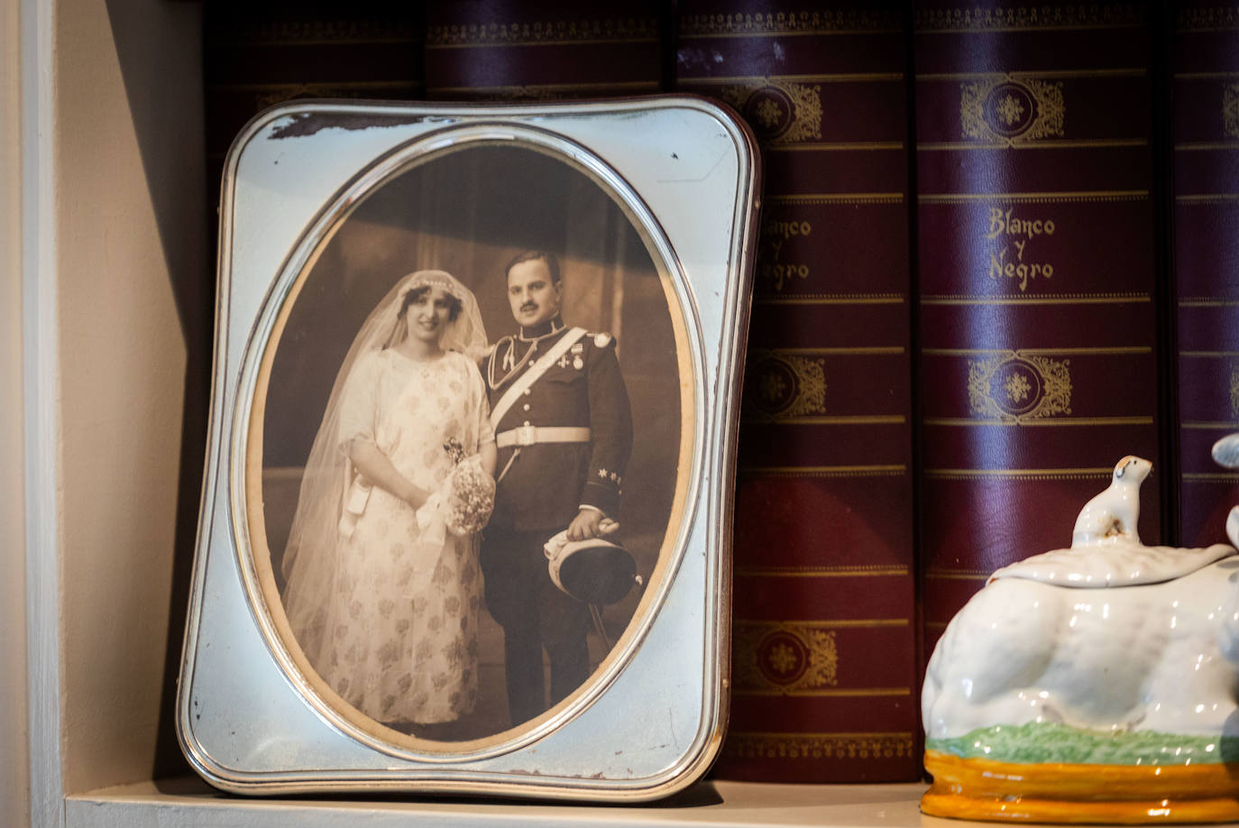 El abuelo de Mayrén, el día de su boda.