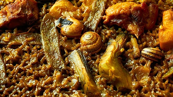 ¿Qué fue de los caracoles en la paella?
