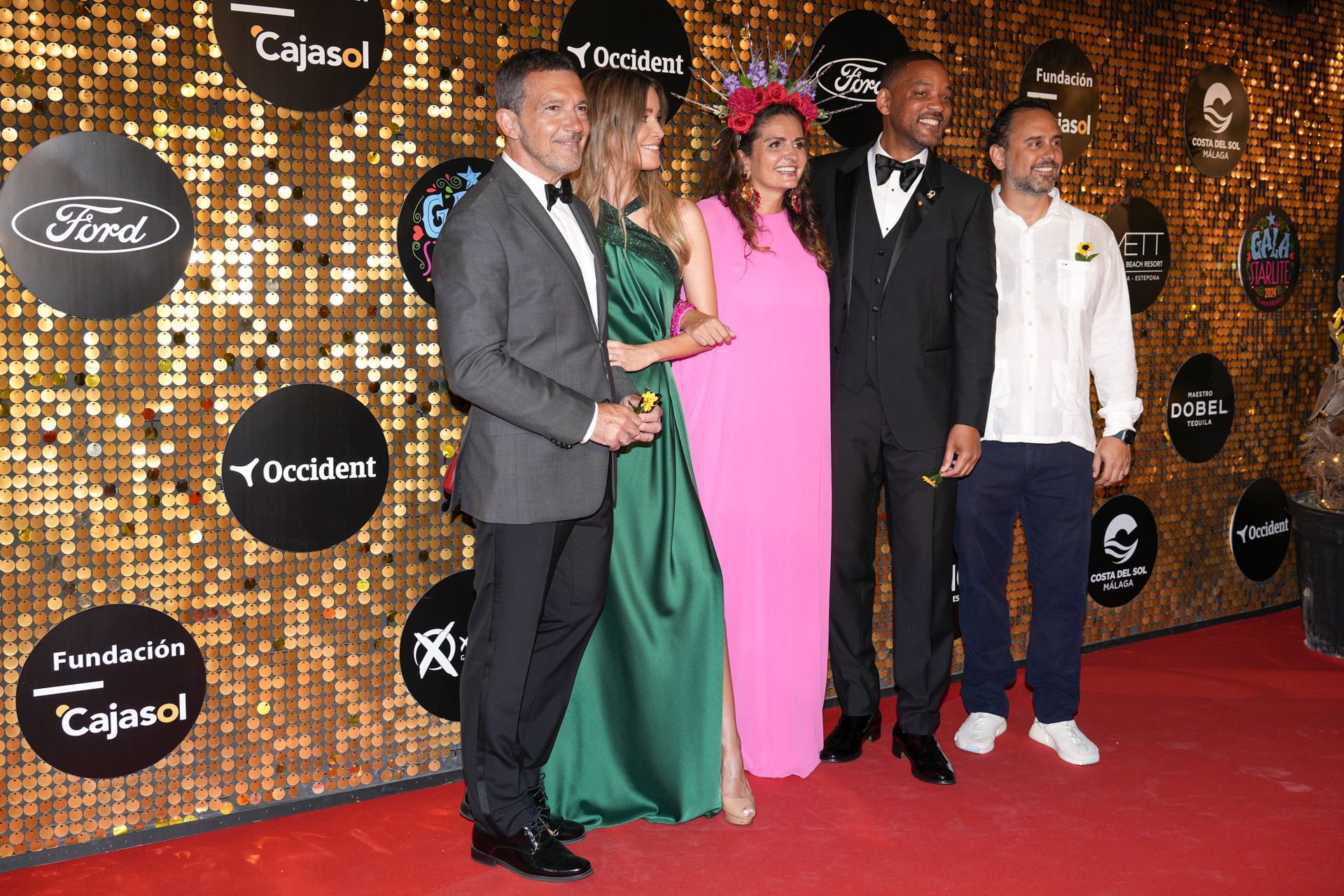 Antonio Banderas, Nicole Kimpel, Sandra García Sanjuan, Will Smith y Ignacio Maluquer
