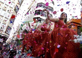 Batalla de Flores de Burriana, en una imagen de archivo.