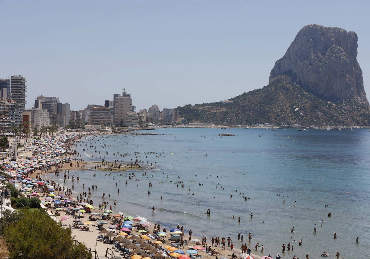 La playa del Arenal-Bol de Calp.