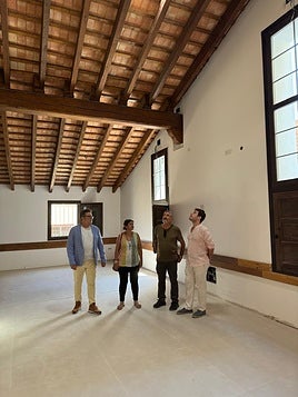 Visita a las obras del nuevo hogar del jubilado.