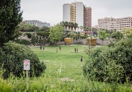 Zona verde en la ciudad de Valencia.