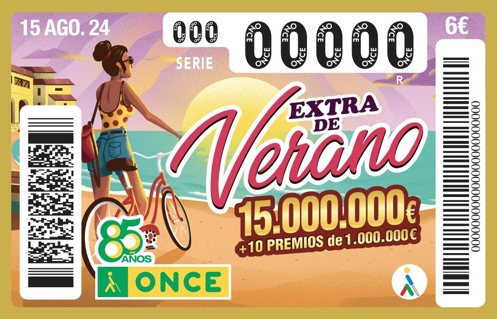 El sorteo del Extra de Verano de la ONCE entrega un primer premio de 15 millones de euros: estos son todos los números premiados