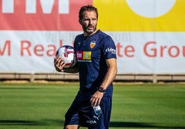 Rubén Baraja, en un entrenamiento.