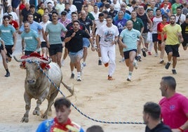 Instante de la primera carrera de estas fiestas.