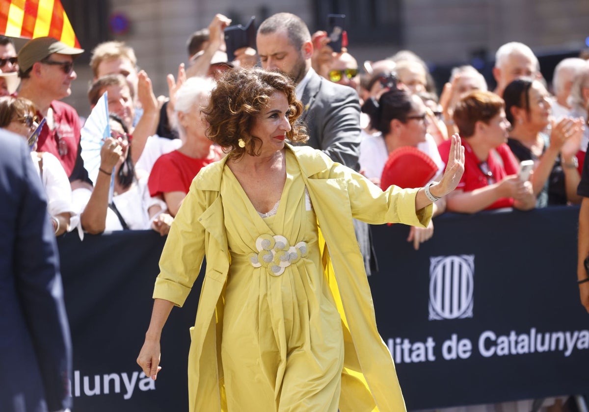 La vicepresidenta y titular de Hacienda, María Jesús Montero.