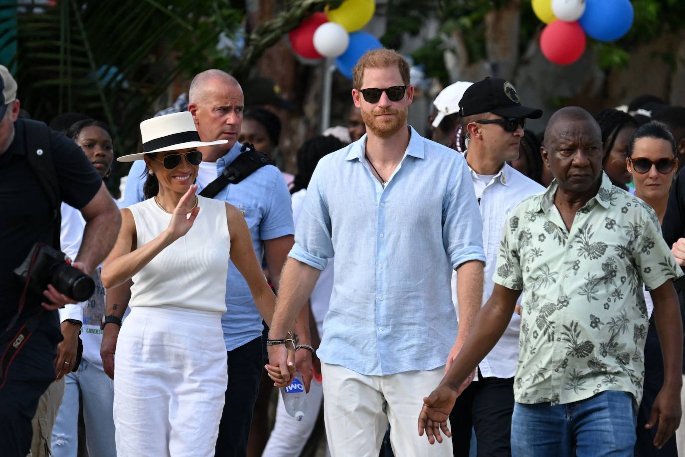 El viaje de Meghan Markle y el príncipe Harry a Colombia: hablando español y bailando salsa