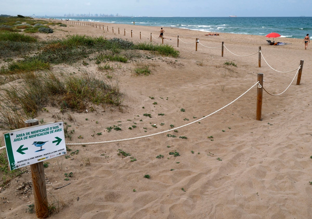 La playa de la Garrofera.