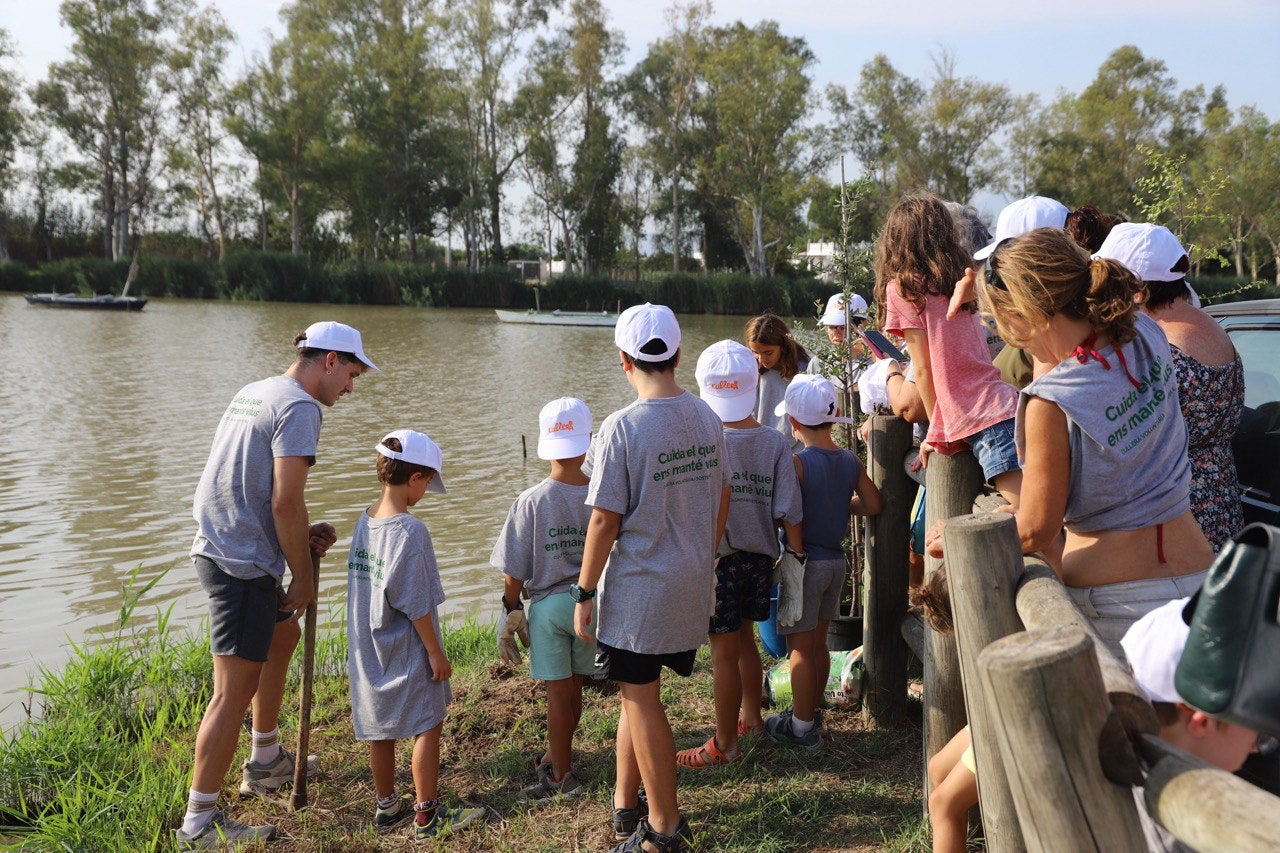 Participantes en la jornada en l'Estany.