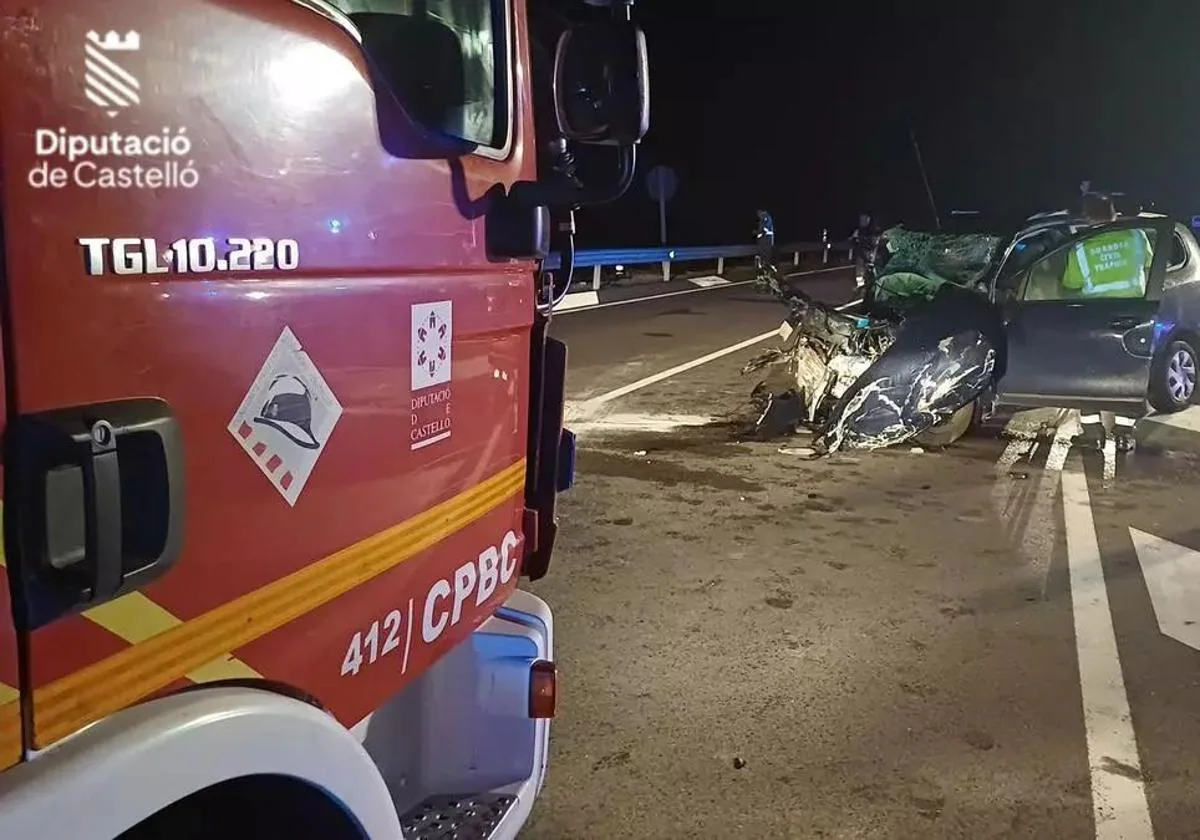 Los fallecidos en el accidente ocurrido en Morella son un hombre de 44 años y una niña de 12 años 