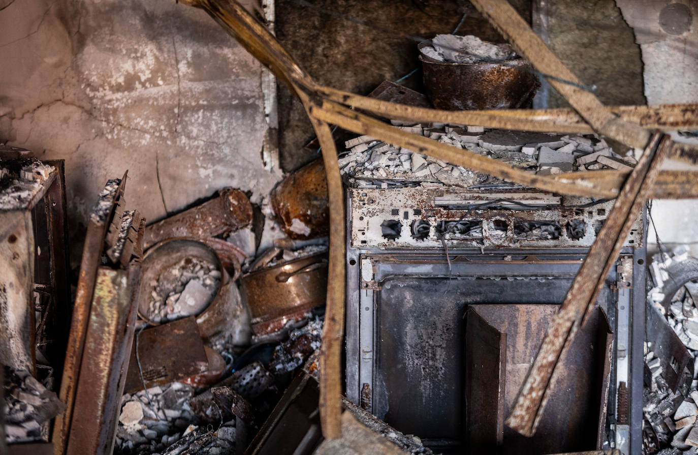 Fotos: así quedaron por dentro el edificio y los pisos del incendio de Campanar