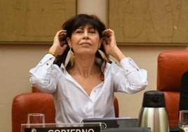 La ministra Ana Redondo, en una comisión del Congreso.