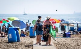 Playa de la Malvarrosa, en una imagen de archivo