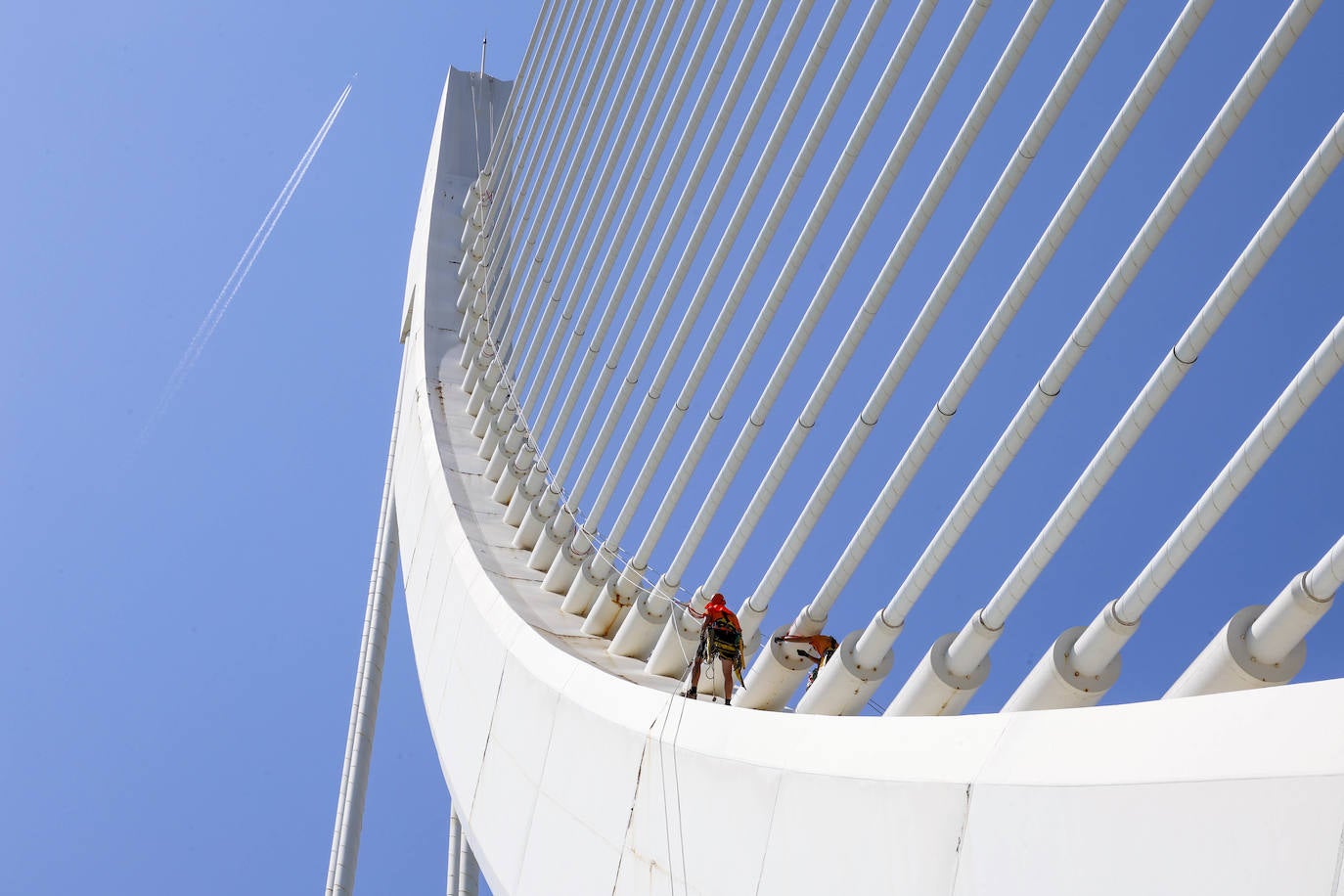 Fotos: Valencia revisa el estado de l&#039;Assut d&#039;Or, el puente más alto de la ciudad