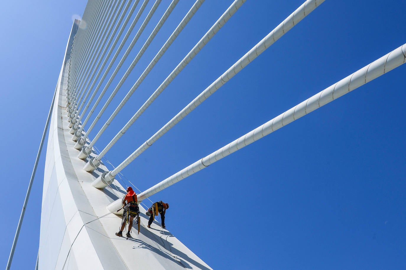 Fotos: Valencia revisa el estado de l&#039;Assut d&#039;Or, el puente más alto de la ciudad