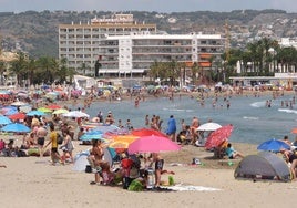 La playa del Arenal de Xàbia.