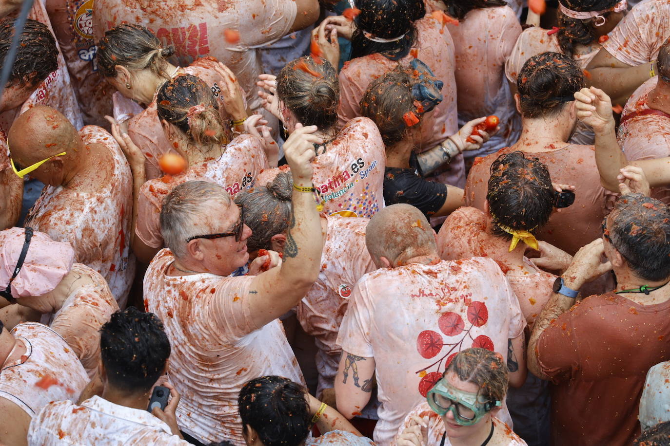 Las mejores imágenes de la Tomatina de Buñol 2024