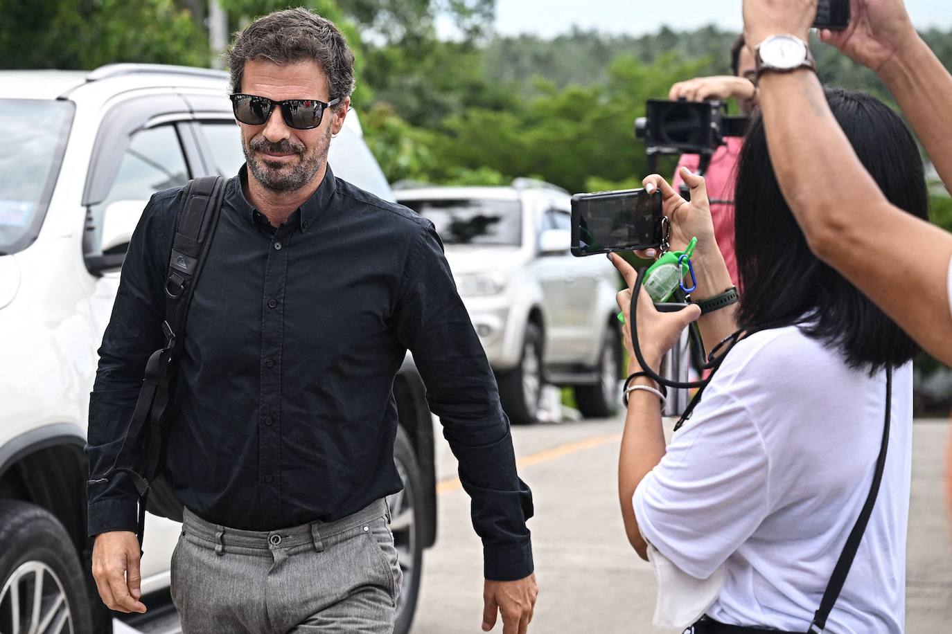 Fotos de la llegada de Silvia Bronchalo y Rodolfo Sancho a la lectura de la sentencia