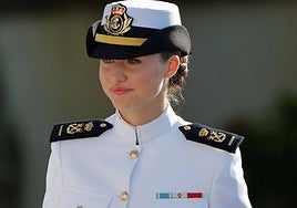 La princesa Leonor se estrena como guardiamarina en Pontevedra