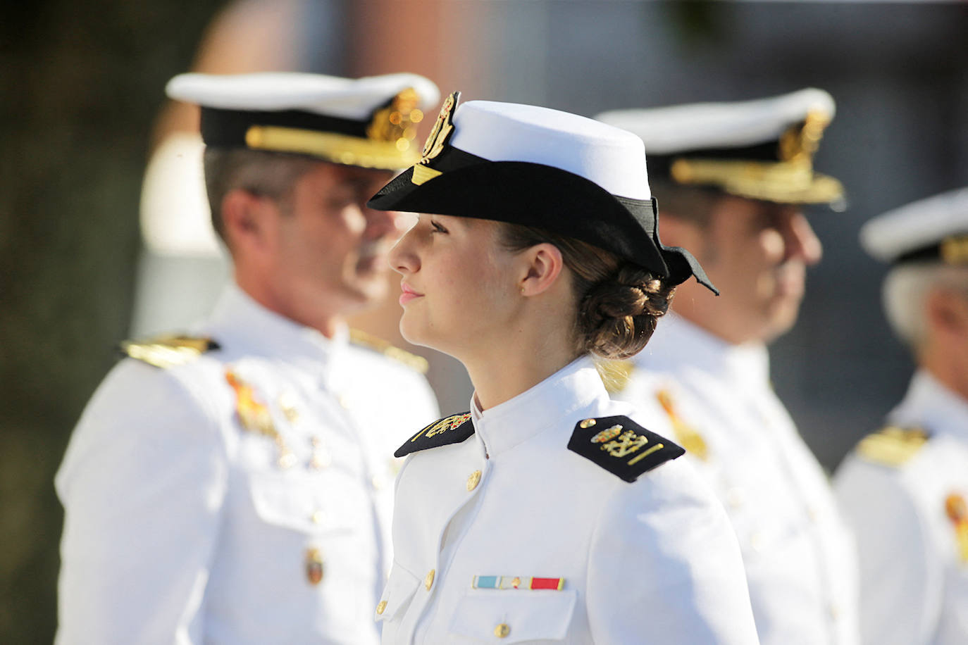 La princesa Leonor se estrena como guardiamarina en Pontevedra