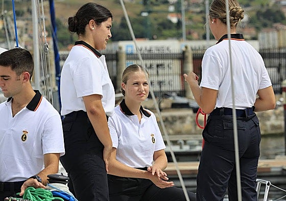 Así ha sido el primer día de formación de Leonor en la Escuela Naval de Marín