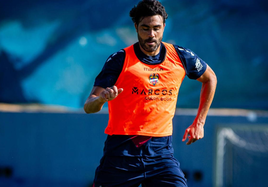 Vicente Iborra, en un entrenamiento.