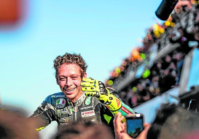 La última carrera en MotoGP de Valentino Rossi fue en el Circuit.