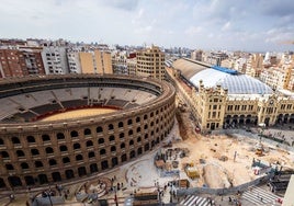 Aspecto actual de las obras en la estación del norte y calle Alicante.