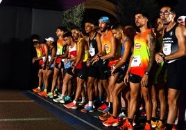 Línea de salida de la última edición de la 15K Nocturna de Valencia.