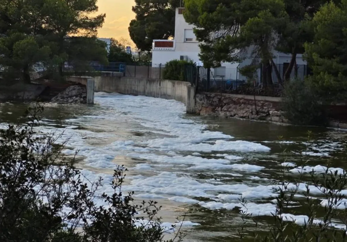 Investigan un posible vertido en la Gola de Pujol 