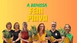 Los comerciantes de Benissa aprovechan el tirón de la piña para una particular campaña