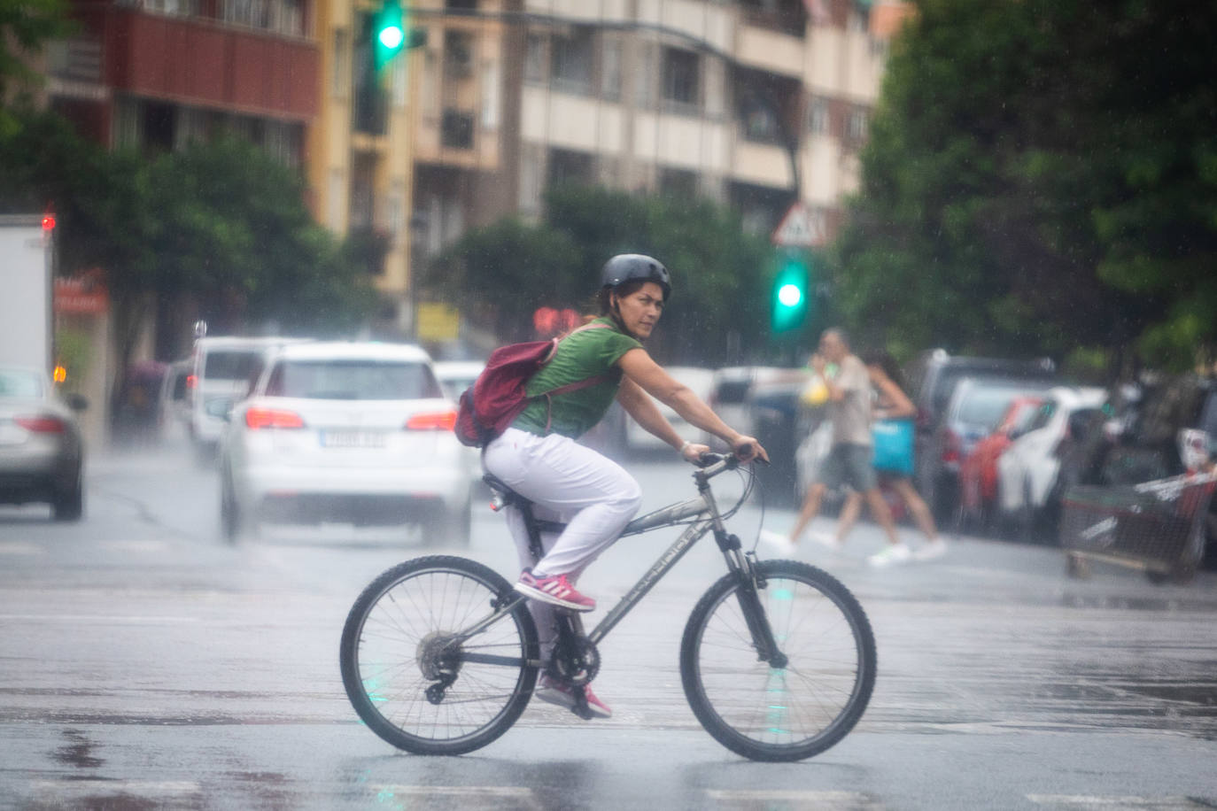 Día de lluvia en Valencia.