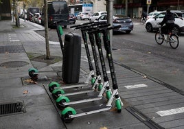 Patinetes eléctricos de alquiler de Madrid.