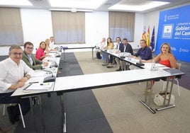 Reunión del Consell en Gandia.