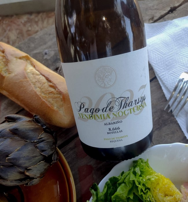 El vino albariño de Pago de Tharsys.