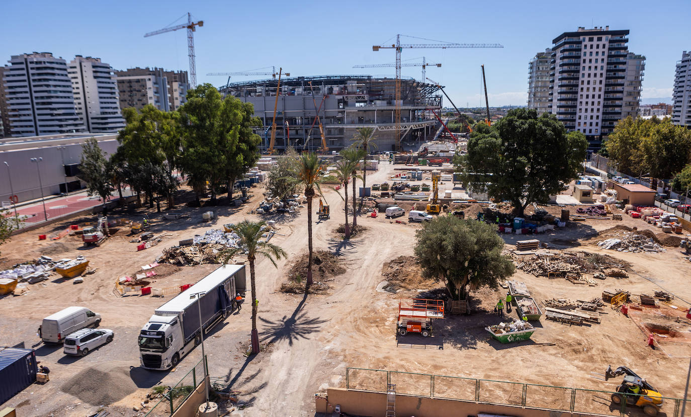 Fotos: así es el nuevo aparcamiento Roig Arena en Valencia, con 8 plantas y más de 1.000 plazas